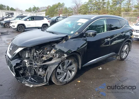 2020 Nissan Murano Sl Intelligent Awd z USA, uszkodzony, nr VIN 5N1AZ2CS3LN140405